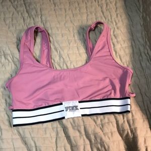 Pink sports bra!